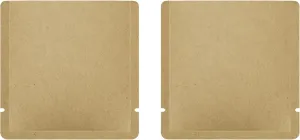 100 Kraft Paper Mylar Foil Flat Open Bottom Bags with Tear Notches for Sample Pack Travel Kit (Brown Kraft, 3.1 inches x 3.1 inches)