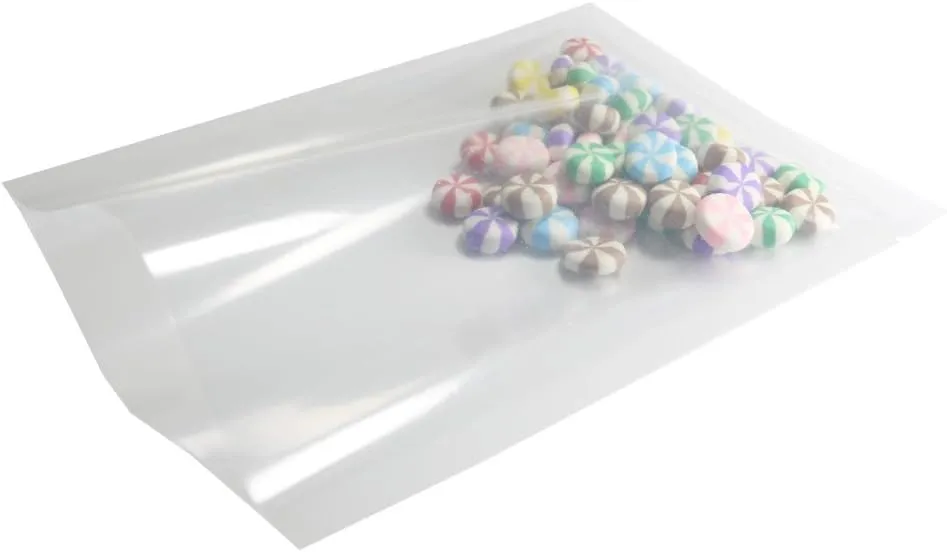 100PCS Clear Food Storage Vacuum Sealable Open Top Bags w/Tear Notches 12x18cm (4.7x7")