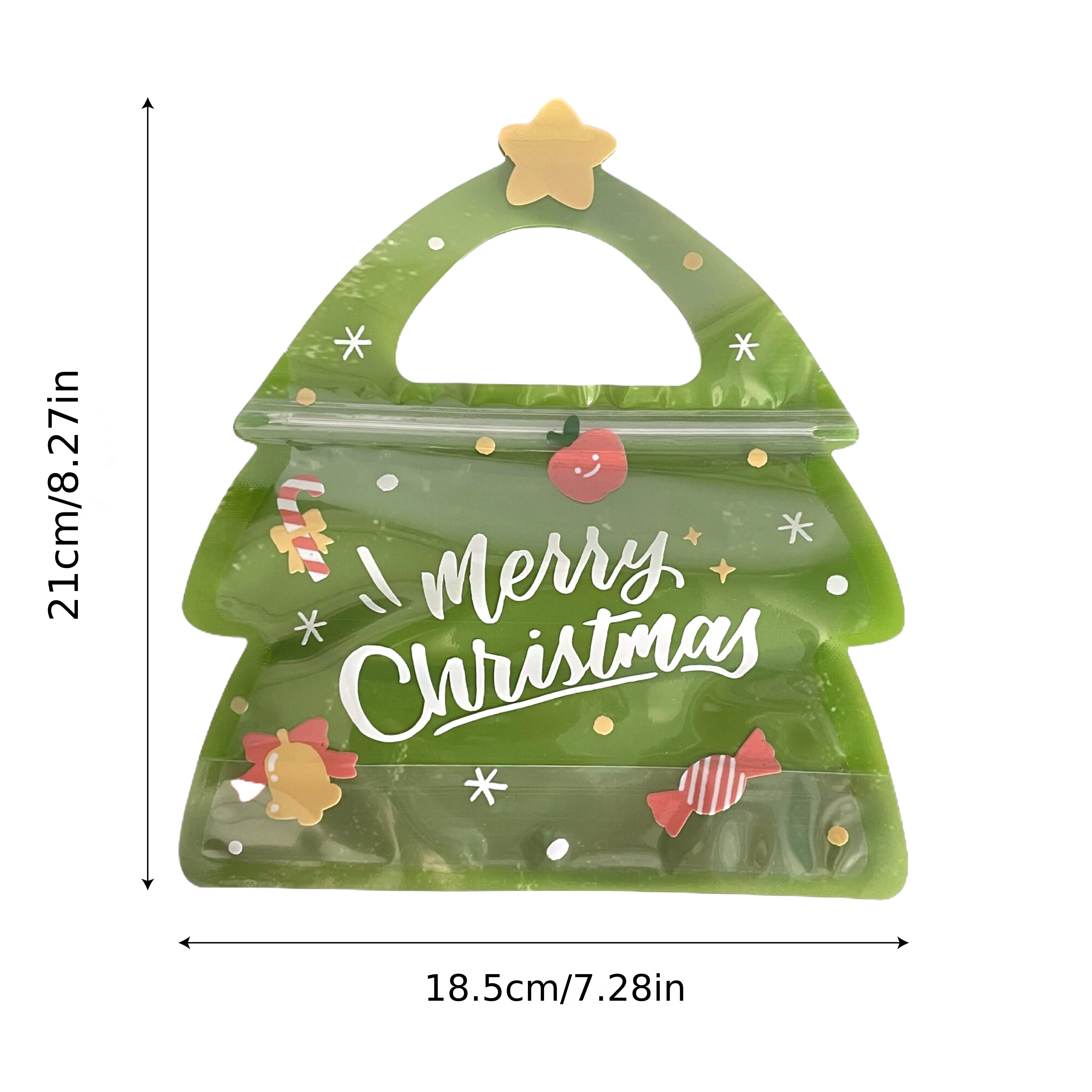 10pcs Special Shaped Christmas Gift Bags, Perfect For Birthdays, Parties And Candy Biscuit Chocolate Packaging