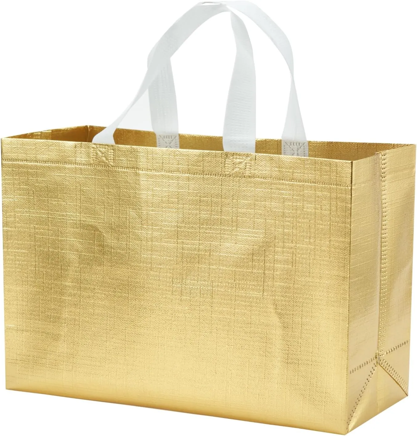 12 PCS 15.5x4.7x11 Inches Mix Color Extra Large Reusable Gift Bags With Handles - XL Goodie and Birthday Party Favor Bags