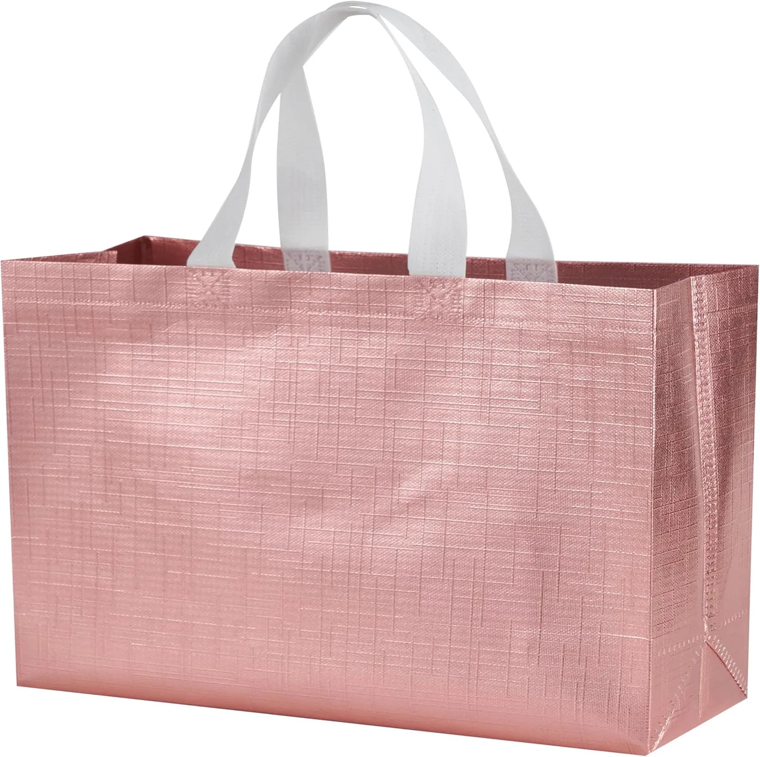 12 PCS 15.5x4.7x11 Inches Mix Color Extra Large Reusable Gift Bags With Handles - XL Goodie and Birthday Party Favor Bags