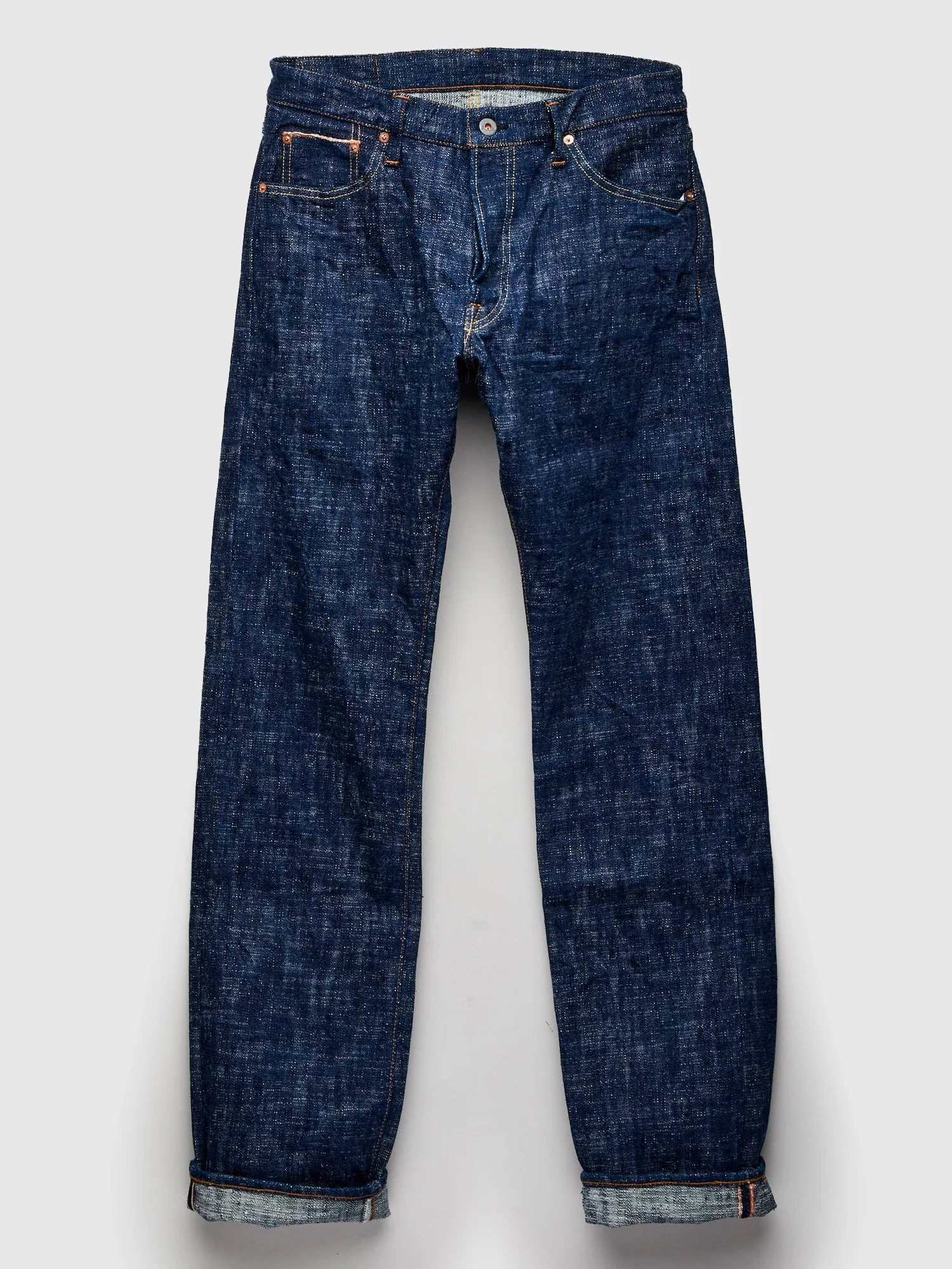 24K7 "Blue Indigo Skein Dyeing" 15oz Kasezome Selvedge Denim - Slim Straight Fit