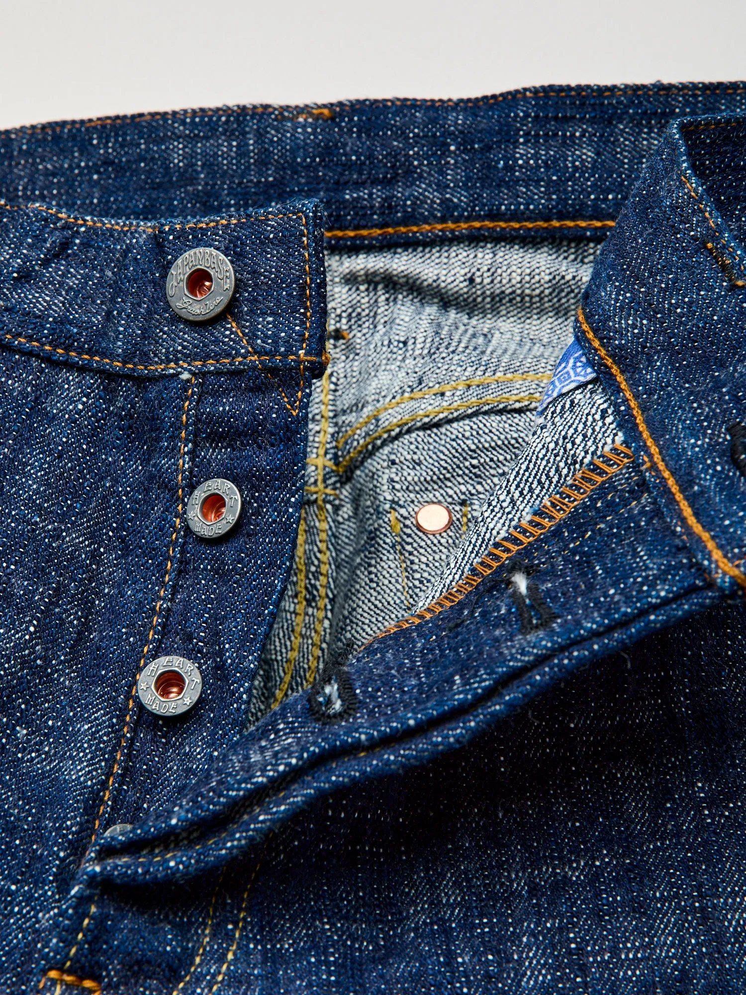 24K7 "Blue Indigo Skein Dyeing" 15oz Kasezome Selvedge Denim - Slim Straight Fit