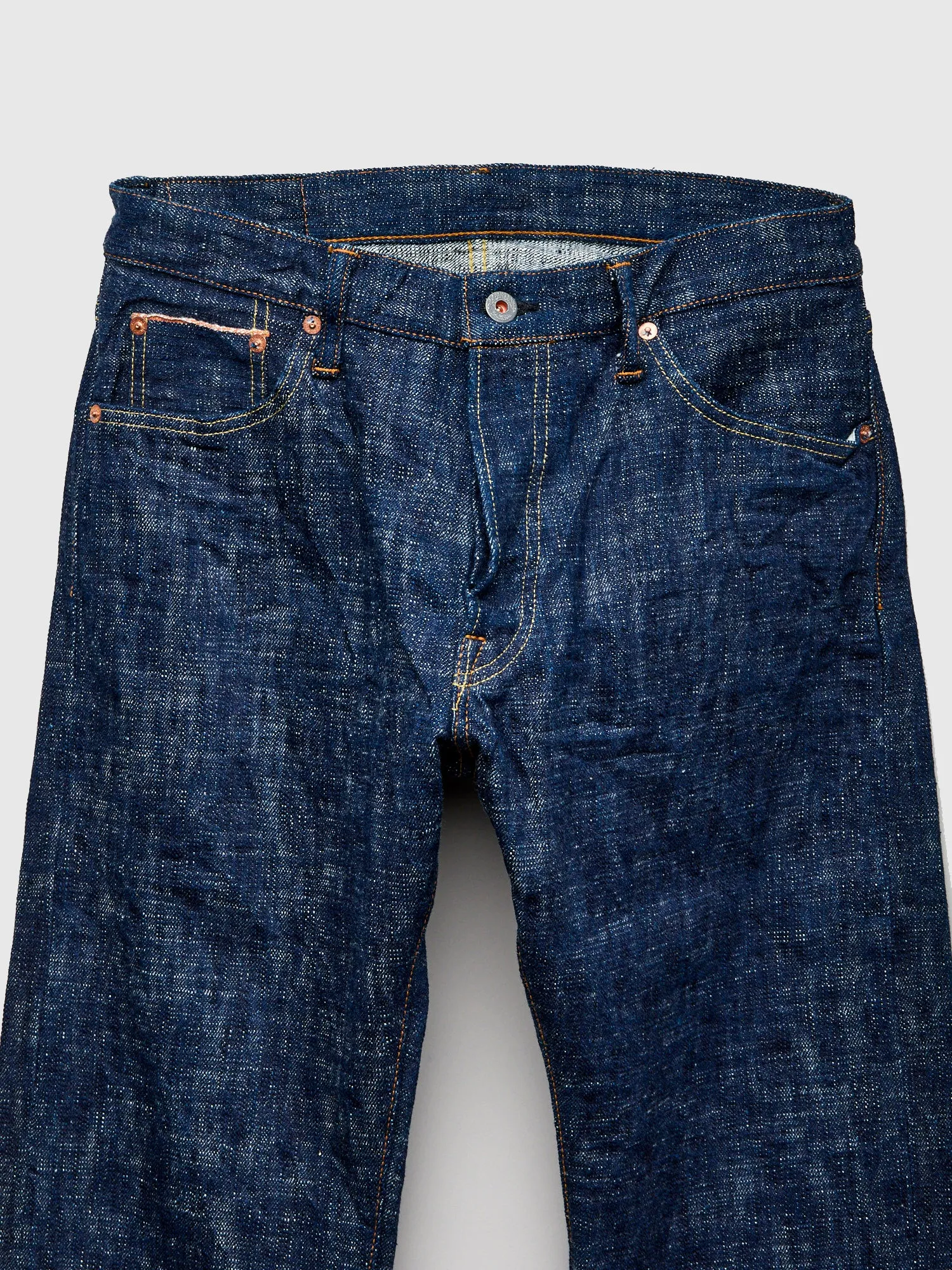 24K7 "Blue Indigo Skein Dyeing" 15oz Kasezome Selvedge Denim - Slim Straight Fit