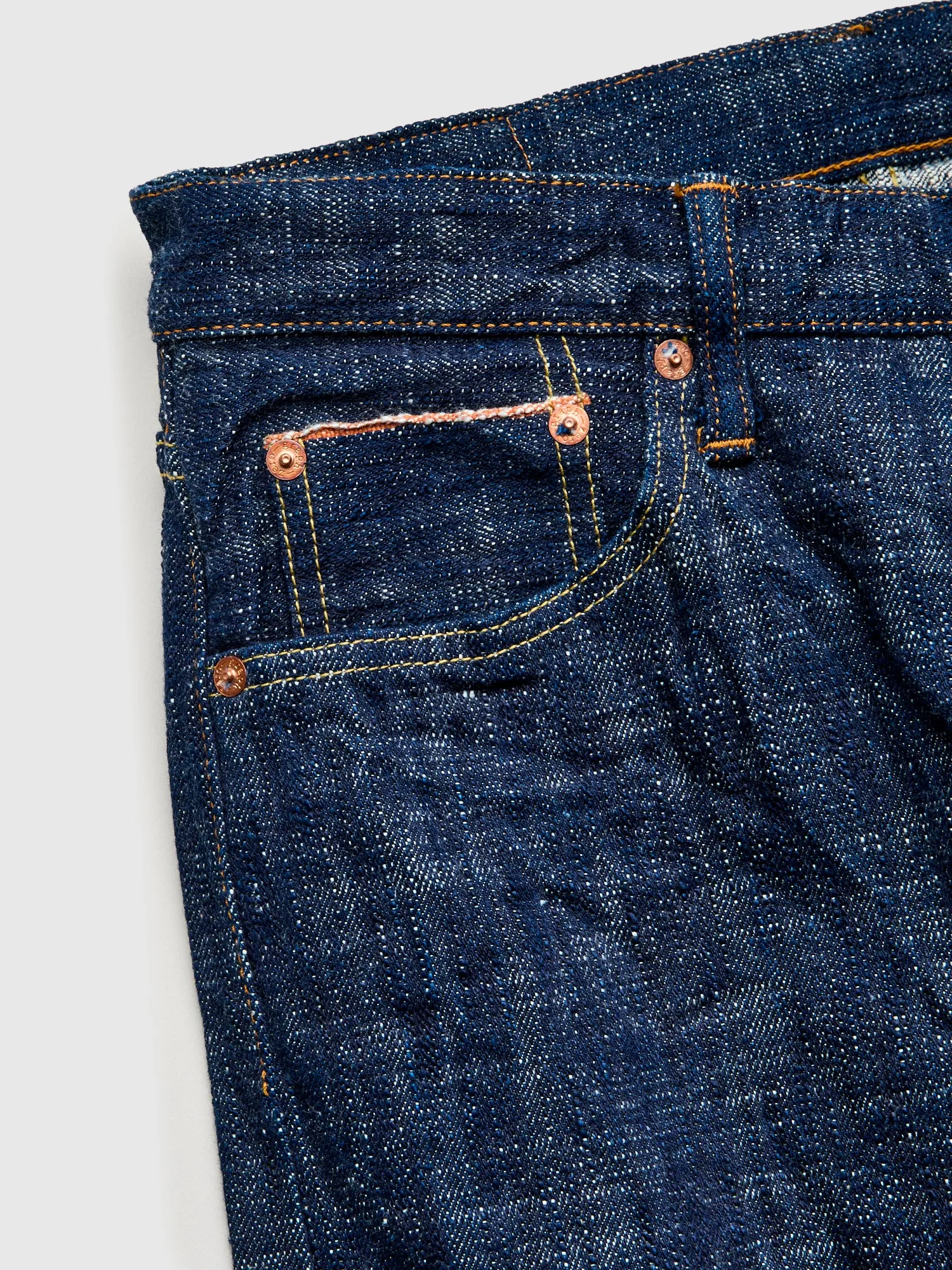24K7 "Blue Indigo Skein Dyeing" 15oz Kasezome Selvedge Denim - Slim Straight Fit