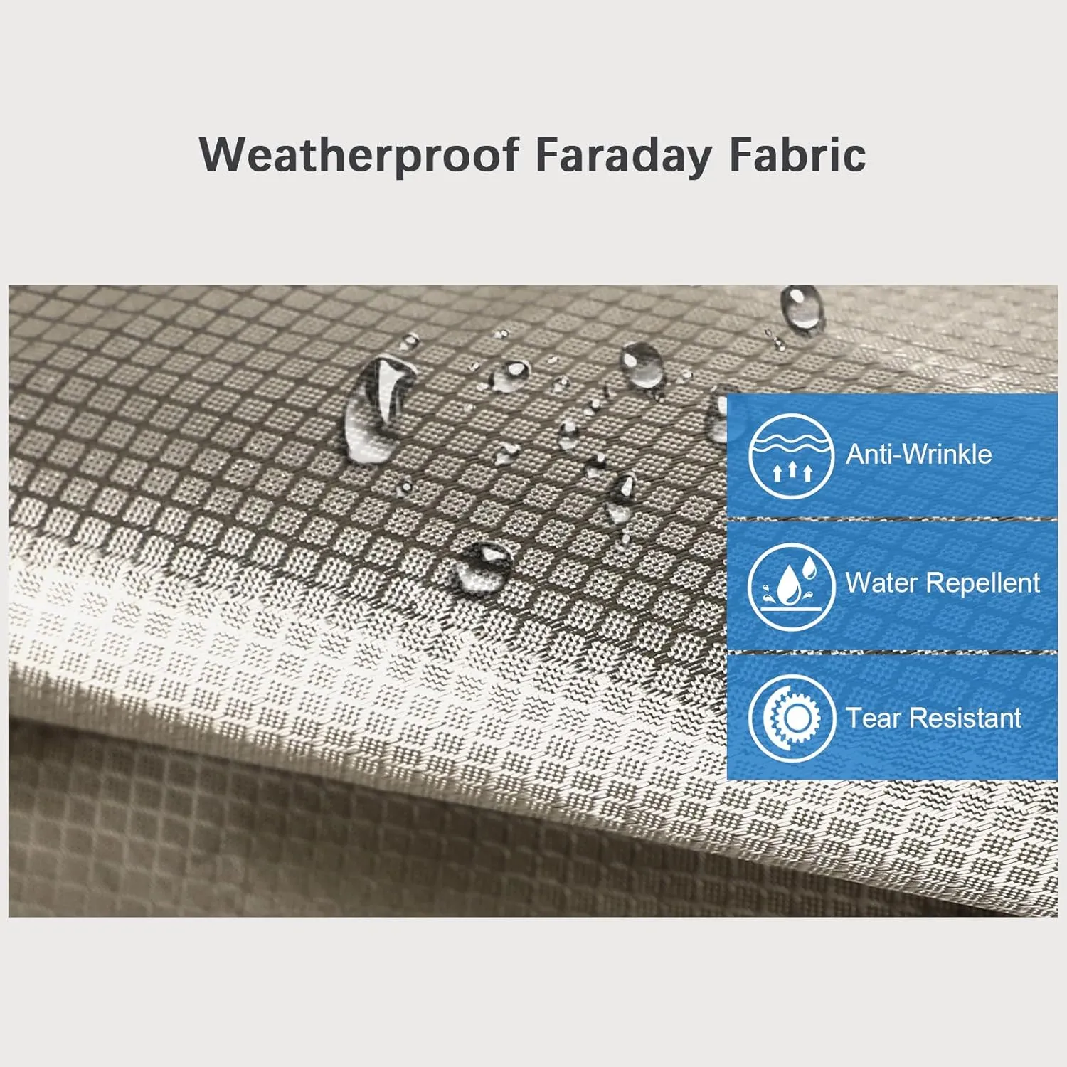 43in x 118in Faraday Fabric, Shielding Conductive Cloth for EMP EMF RFID Signal Blocking