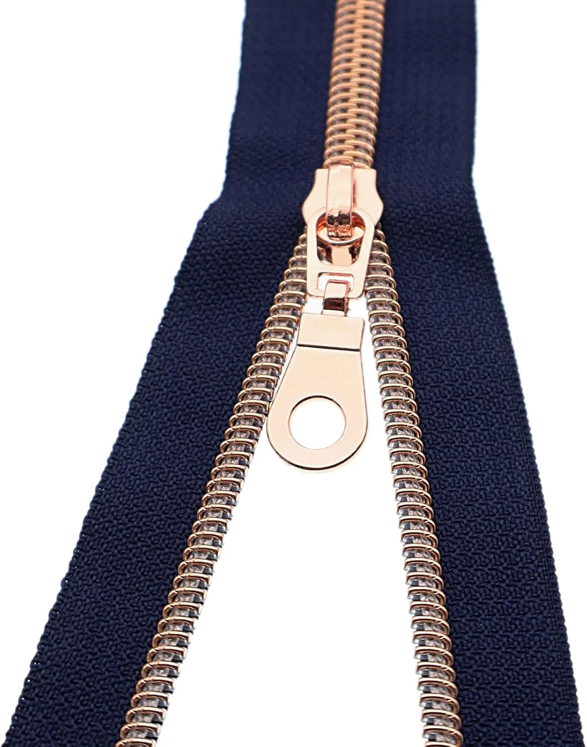 #5 Metallic Nylon Coil Zippers by The Yard, Bulk Zipper Tape 10 Yards with 25Pcs Pulls for DIY, Sewing, Craft, Bags YIGUANXIN