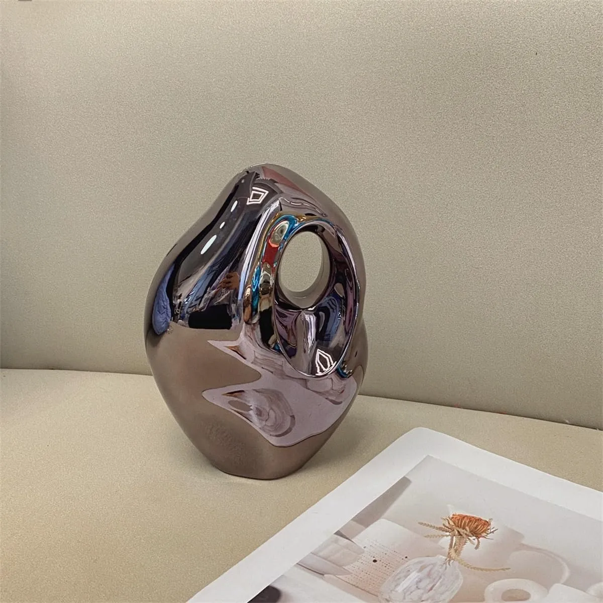 Acrylic Clutch Bags Meteorite Shape Metallic Handbag Unique Acrylic Purse Party Shoulder Bag for Women Evening