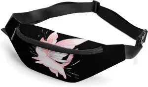 Aesthetic Fairy Cat Crossbody Fanny Pack Waist Packs Adjustable Shoulder Bags Sling Bag for Hiking Running Cycling