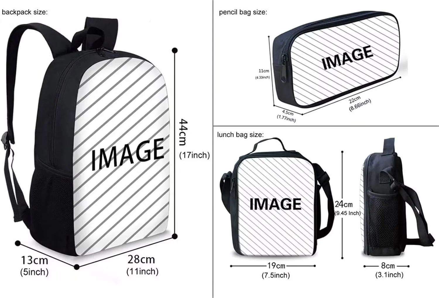 African Boy Backpack With Lunch Box for Kids 7-10/10-12 Years Old Basketball School Bag Elementary Middle High Student Bookbag Lunch Bag Pencil Case Girls 17 Inch Back Pack Afro American