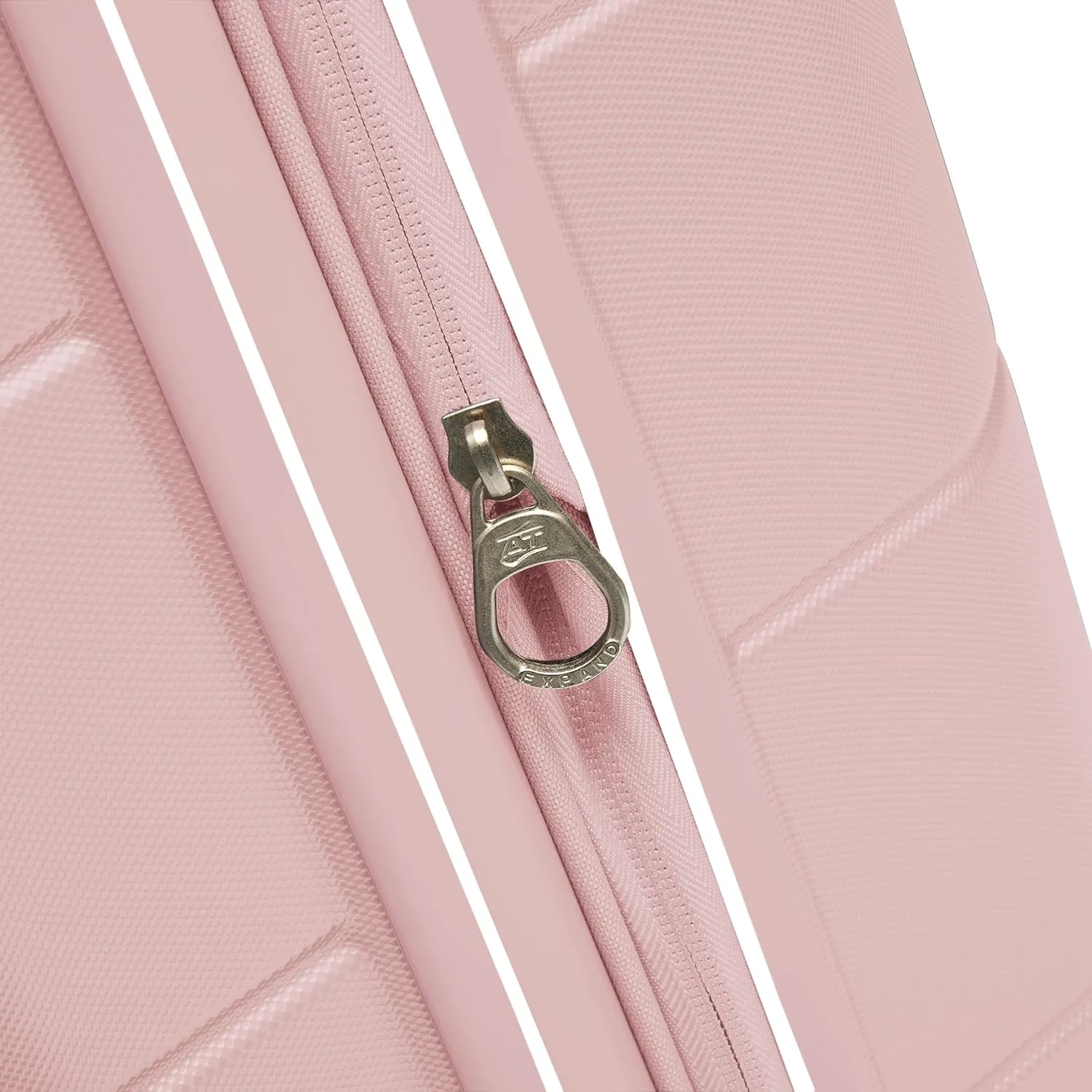 American Tourister Stratum 2.0 Expandable Hardside Luggage with Spinner Wheels, 2-Piece Set 20/24, Pink Blush