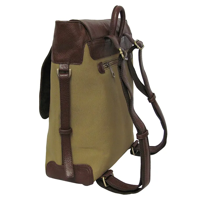Amerileather Two-Tone Ballistic Nylon Backpack