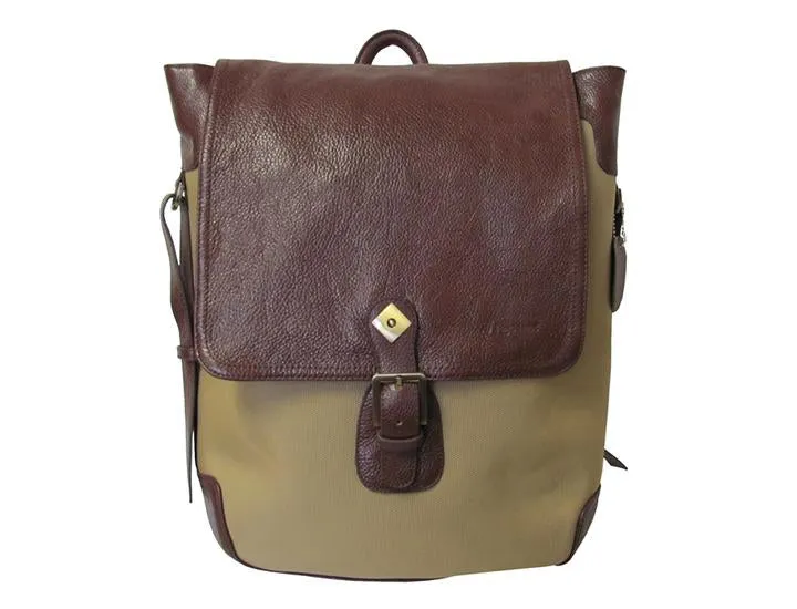 Amerileather Two-Tone Ballistic Nylon Backpack