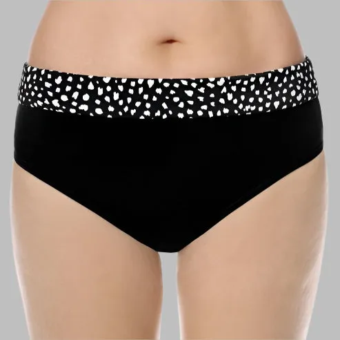 Amoena Manila High-Waist Bikini Bottoms - Black - 71659