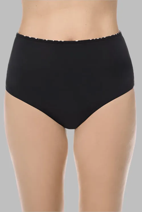 Amoena Manila High-Waist Bikini Bottoms - Black - 71659