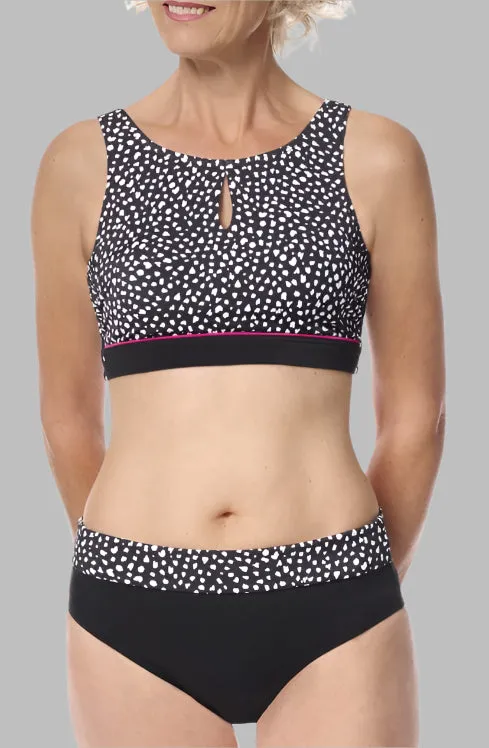 Amoena Manila High-Waist Bikini Bottoms - Black - 71659