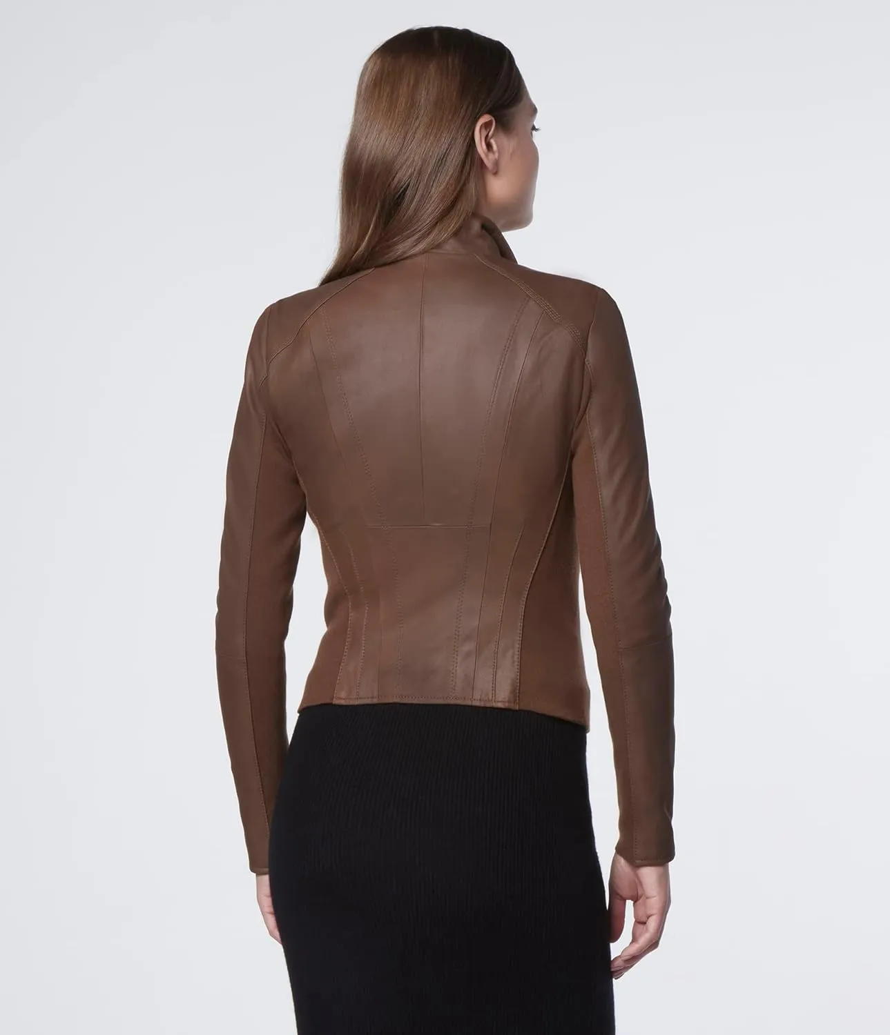 Andrew Marc Women's Asymmetrical Felix Leather Moto Jacket