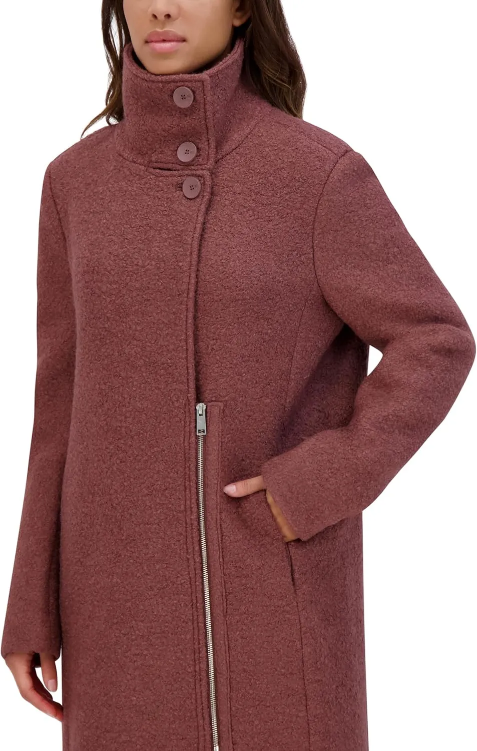 Andrew Marc Women's Geller Textured Wool Coat