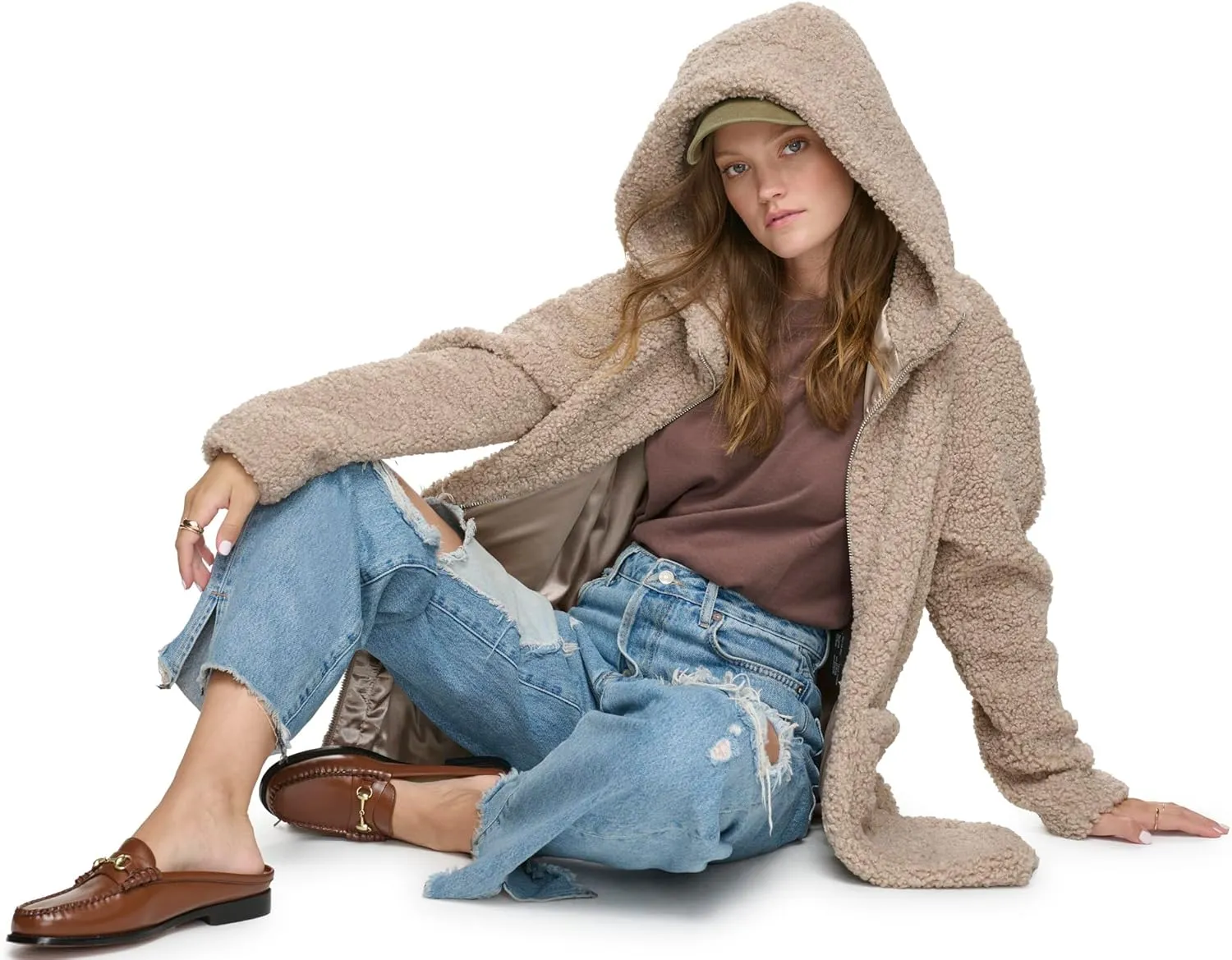 Andrew Marc Women's Seneca Faux Fur Teddy Coat