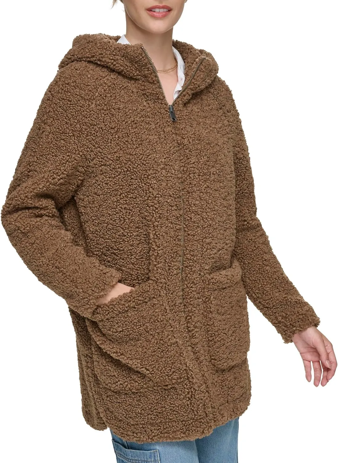 Andrew Marc Women's Seneca Faux Fur Teddy Coat