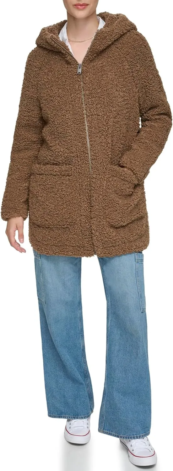 Andrew Marc Women's Seneca Faux Fur Teddy Coat