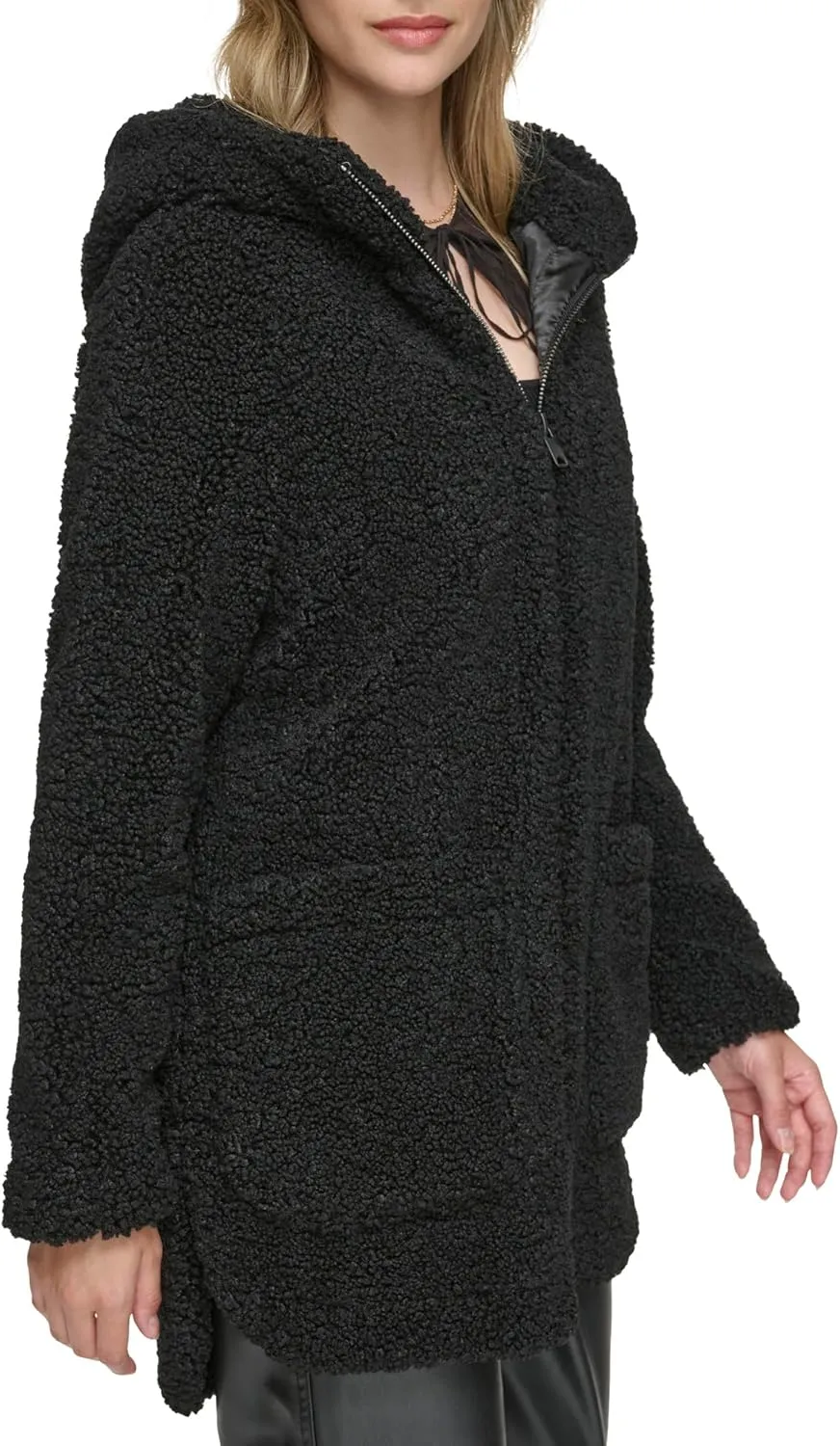 Andrew Marc Women's Seneca Faux Fur Teddy Coat
