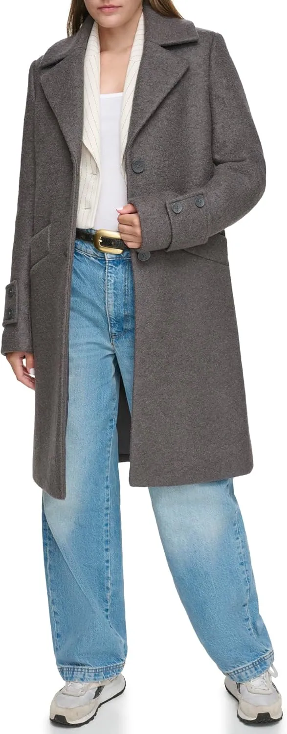 Andrew Marc Women's Wool Regine Slim Coat