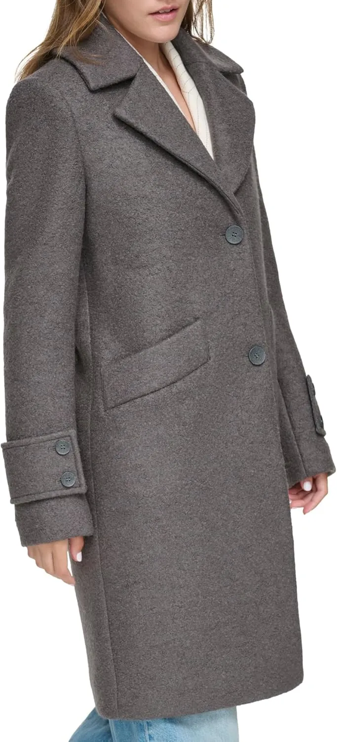 Andrew Marc Women's Wool Regine Slim Coat