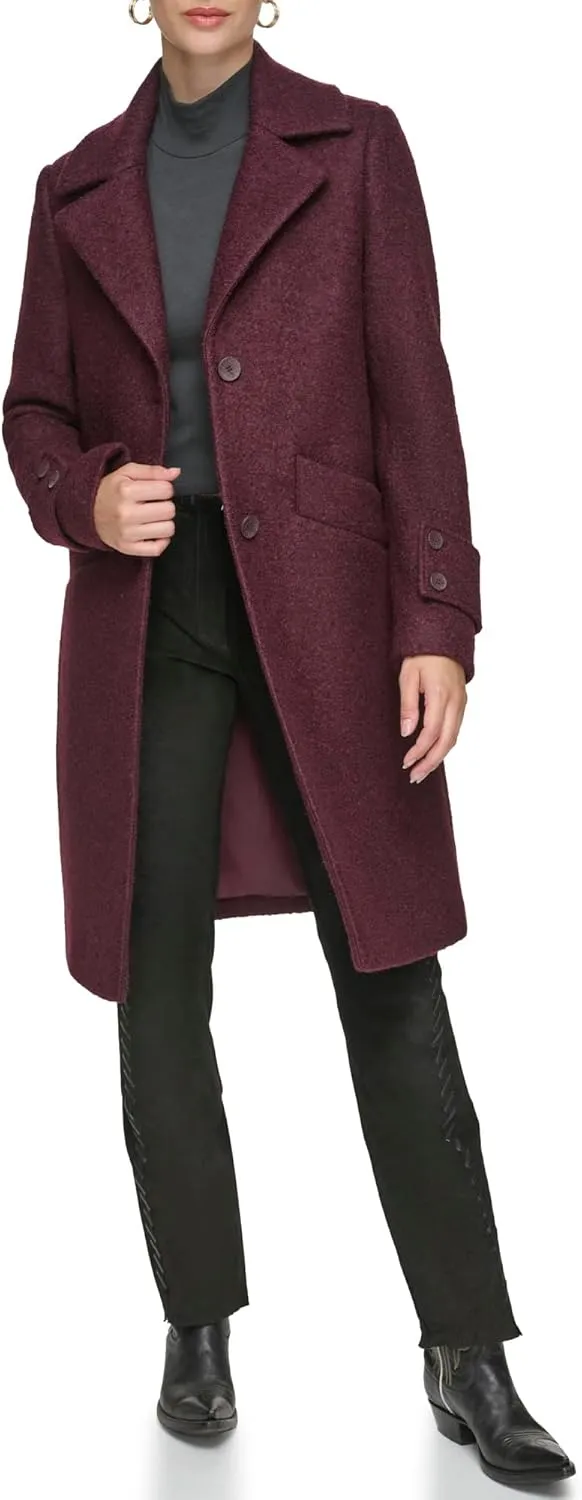 Andrew Marc Women's Wool Regine Slim Coat