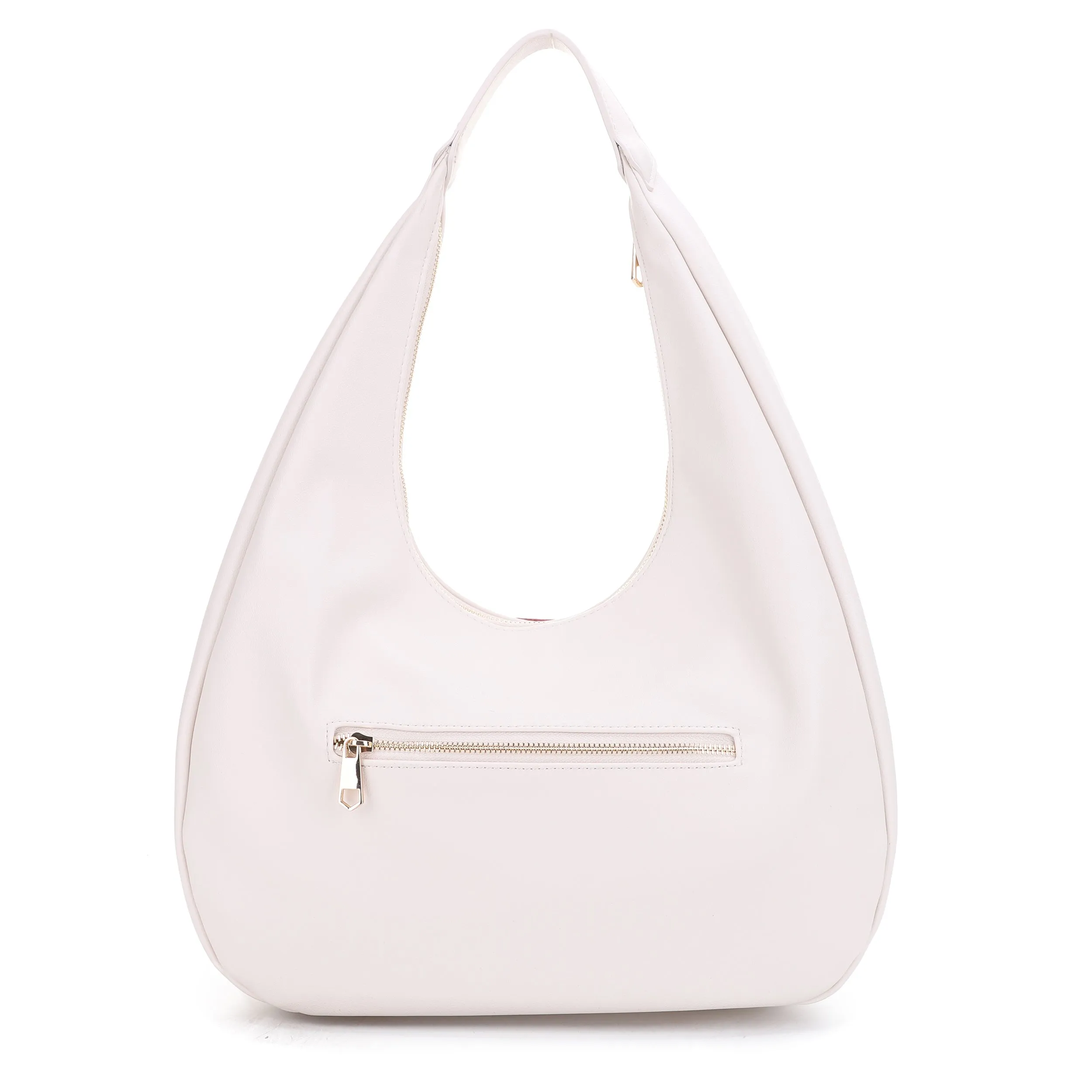 AS20668 Contrast Flower Applique Embellished Hobo