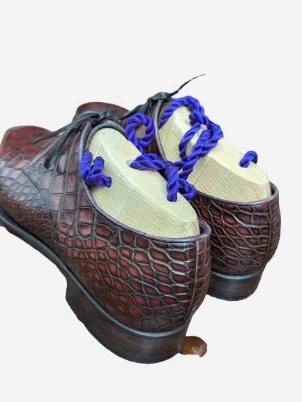 Ascot Andrew - Chocolate Brown Alligator