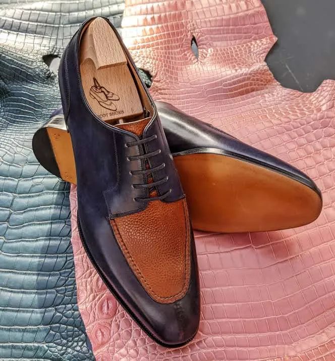 Ascot Kaan - Cognac Scotch Grain & Blue Museum Calf