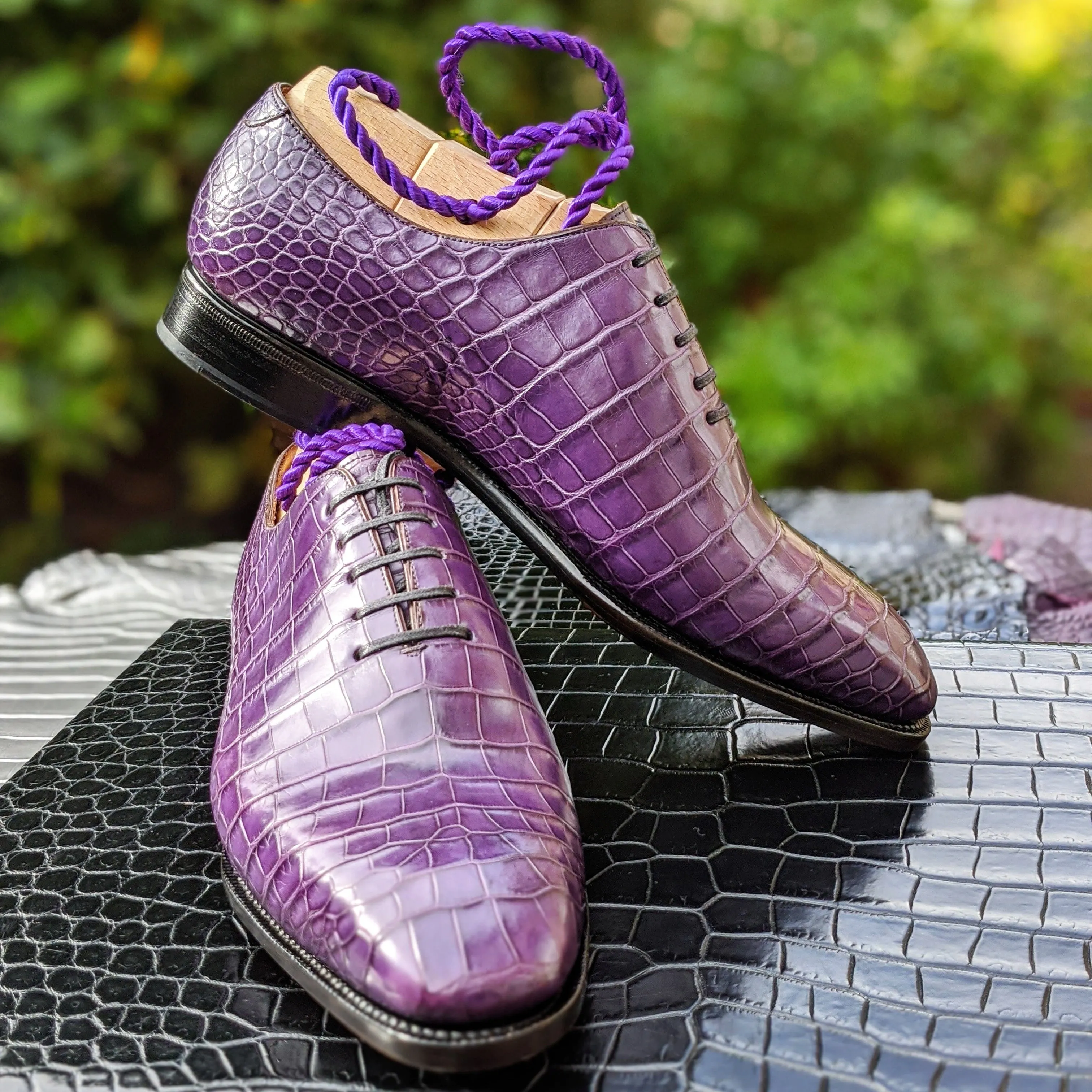 Ascot Wholecut - Mauve Alligator