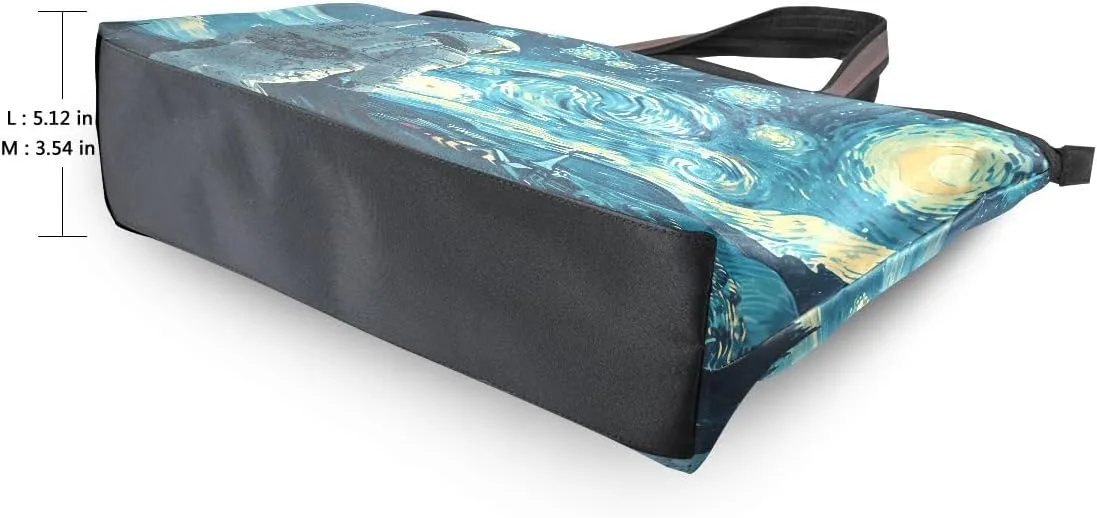 Astronaut Van Gogh Shoulder Bags Large Handle Ladies Handbag