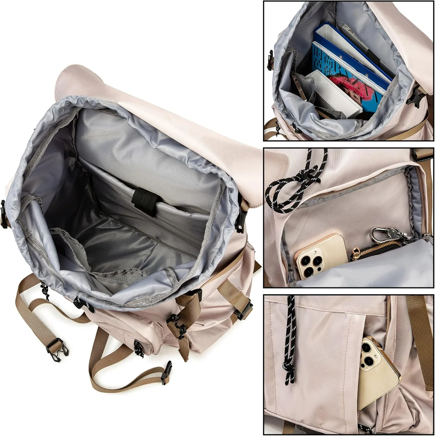 Backpack for Men Laptop Backpack Heavy Duty backpack Unique Design Concept Special Industrial Style Appearance 900d Waterproof Oxford Fabric Artificial Mechanics Design Travel backpack