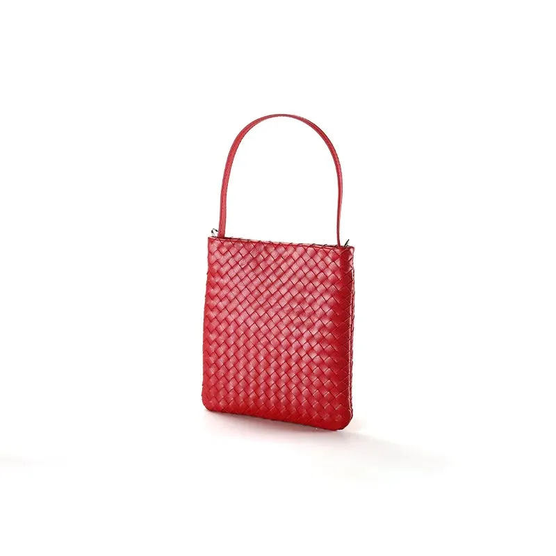 Bag Tote Lattice Woven Futuristic Mini Data-driven