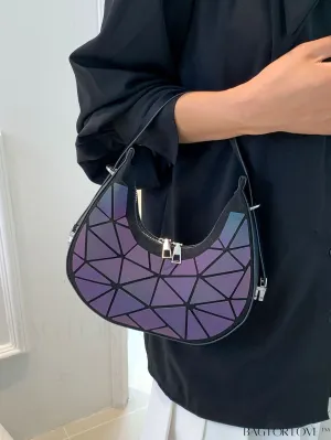 BagForLove - Chic Metallic Geometric Glossy Underarm Bag