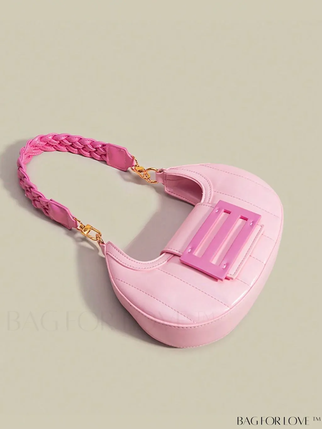 BagForLove - Compact Stylish Hobo Bag with Chic Metallic Details