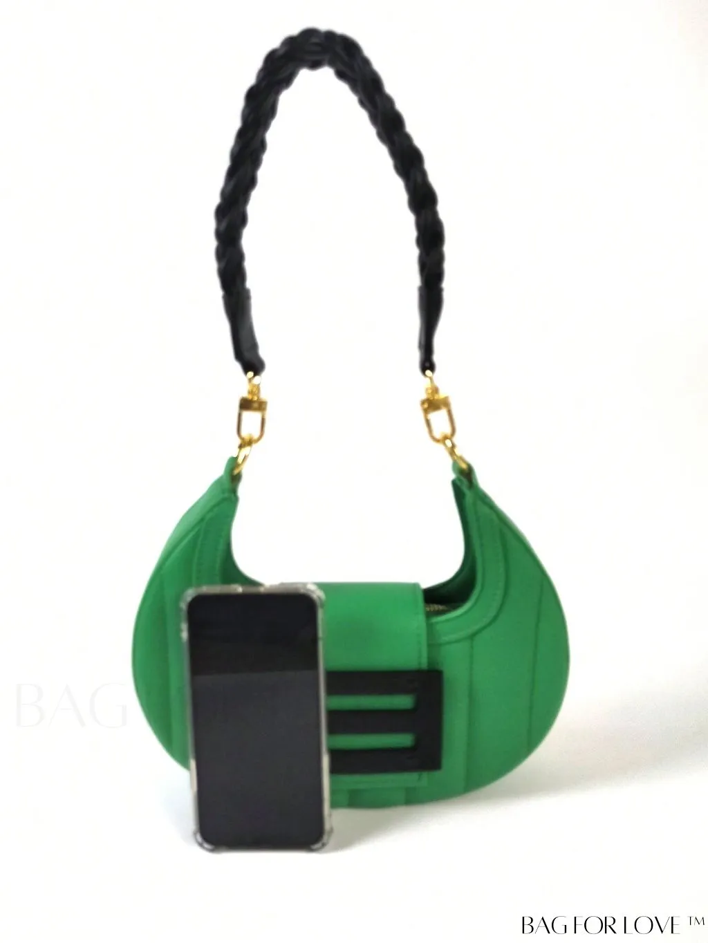 BagForLove - Compact Stylish Hobo Bag with Chic Metallic Details