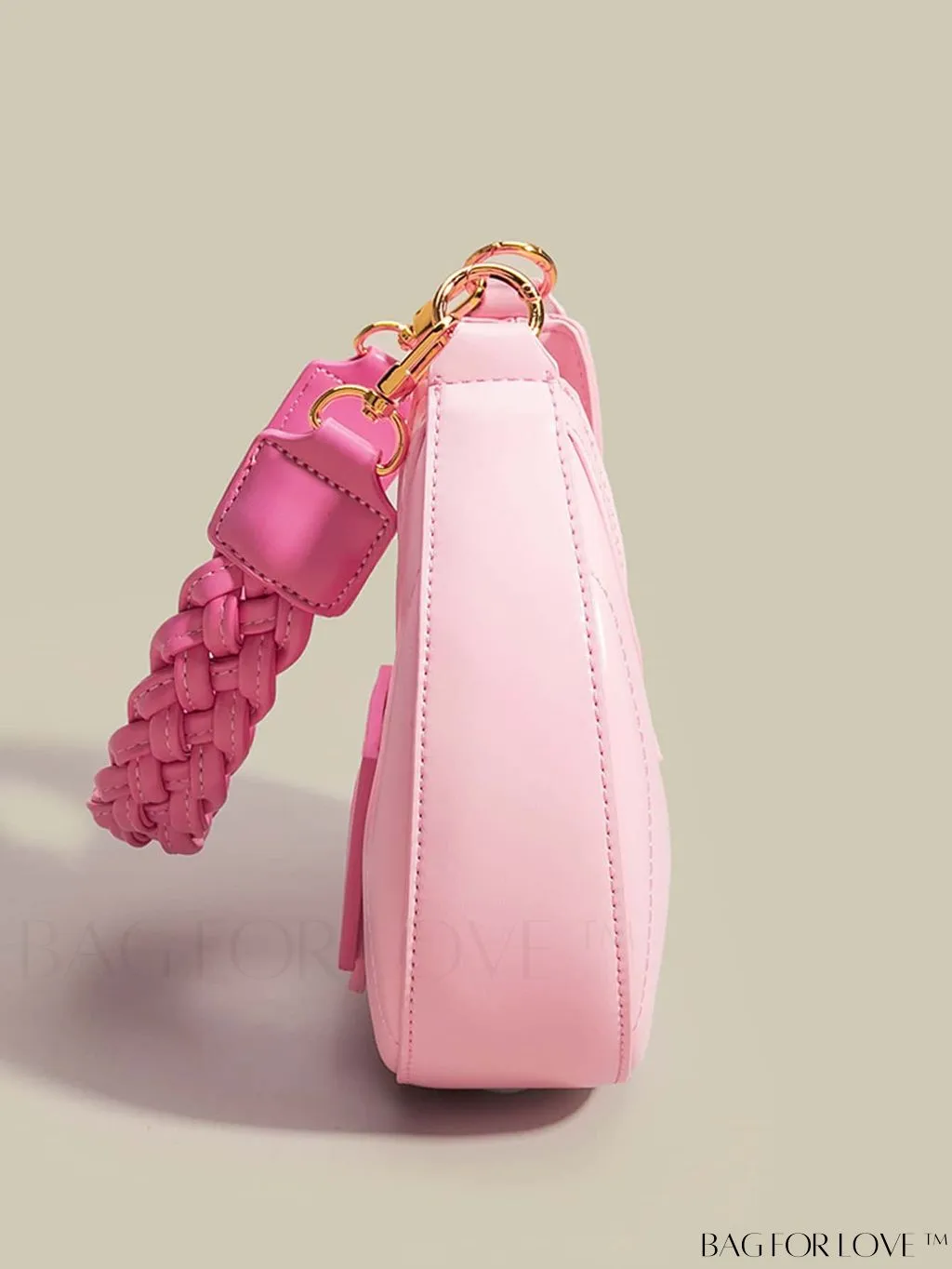 BagForLove - Compact Stylish Hobo Bag with Chic Metallic Details