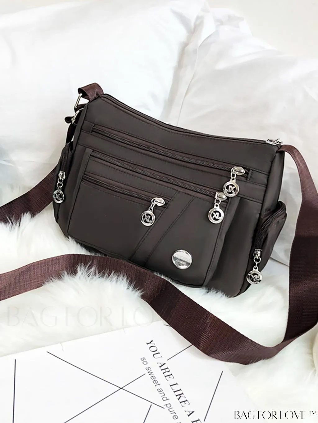 BagForLove - Fashionable and Versatile Womens Crossbody Bag - Waterproof, Multi-Pocketed, Perfect Gift for Mothers