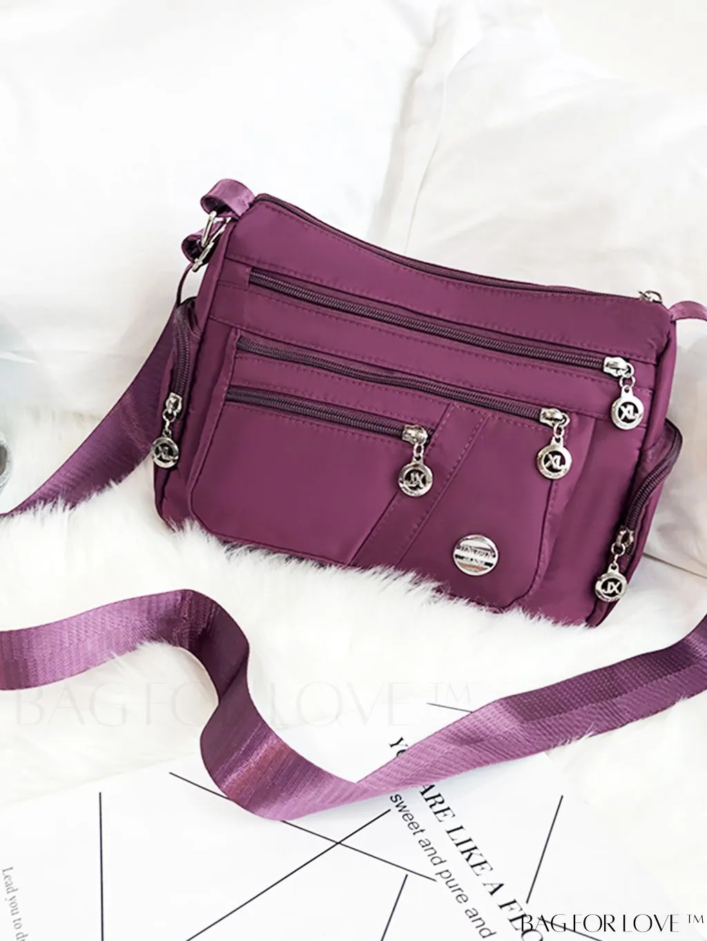 BagForLove - Fashionable and Versatile Womens Crossbody Bag - Waterproof, Multi-Pocketed, Perfect Gift for Mothers