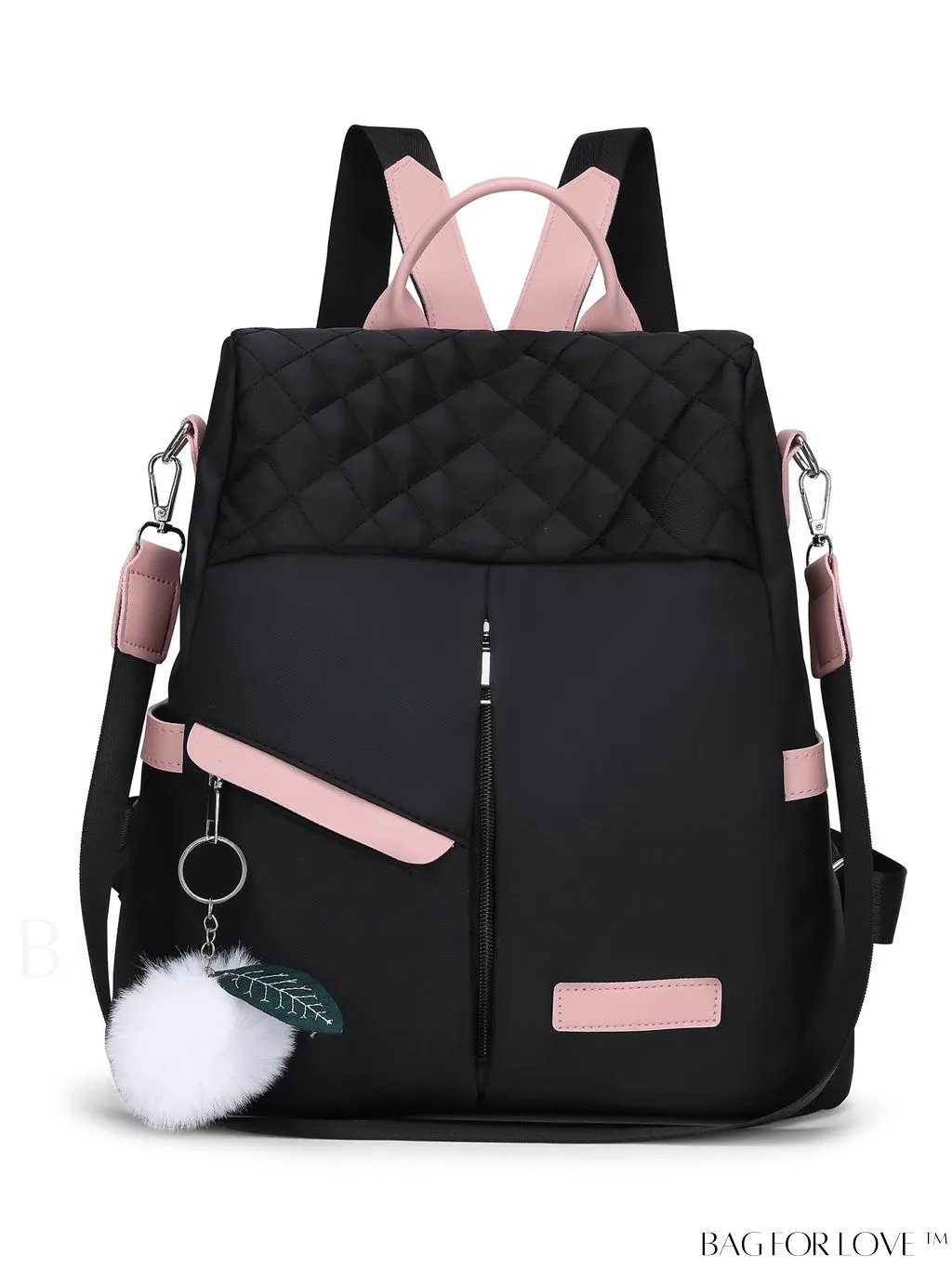BagForLove - Versatile Multi-Pocketed Backpack with Embellished Pendant