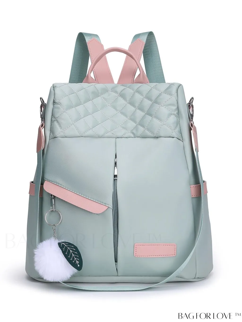 BagForLove - Versatile Multi-Pocketed Backpack with Embellished Pendant