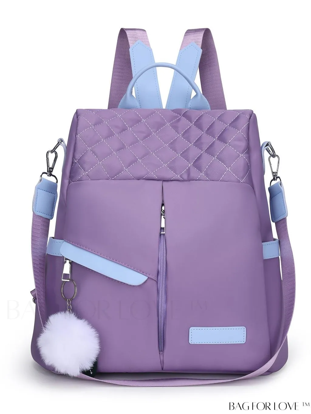 BagForLove - Versatile Multi-Pocketed Backpack with Embellished Pendant