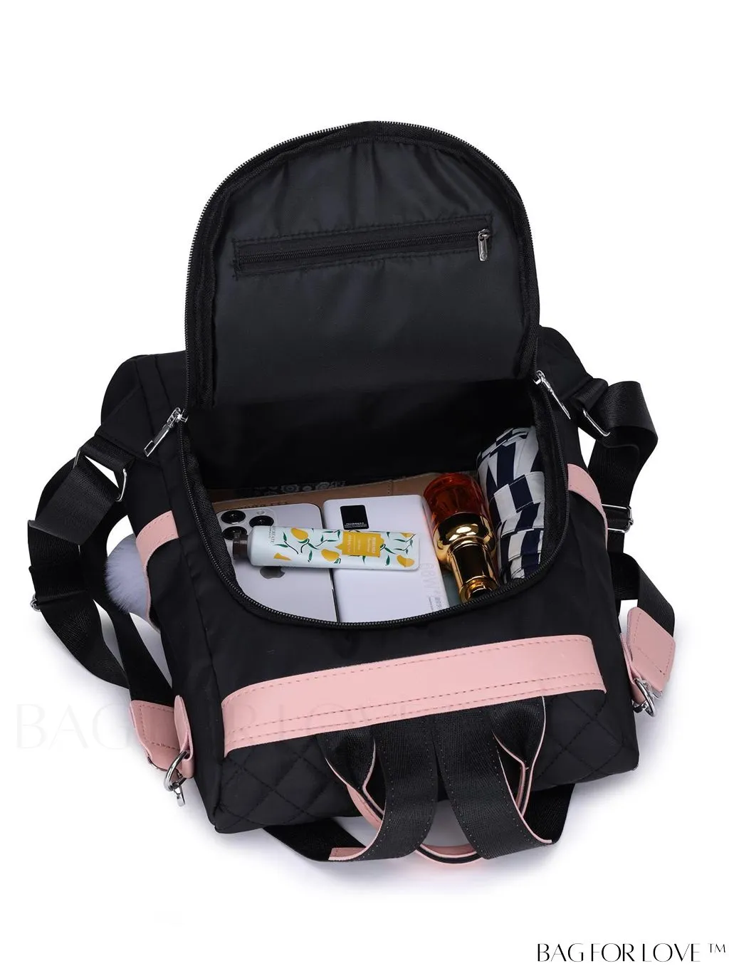 BagForLove - Versatile Multi-Pocketed Backpack with Embellished Pendant