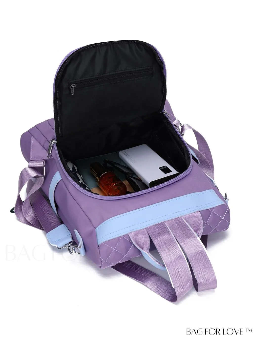 BagForLove - Versatile Multi-Pocketed Backpack with Embellished Pendant