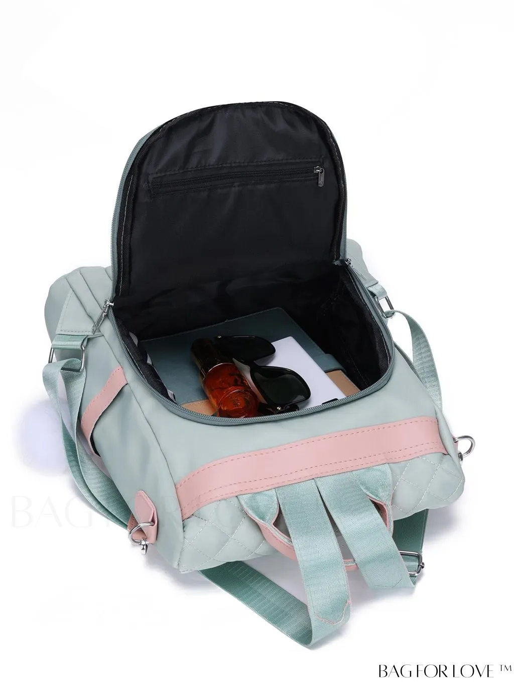 BagForLove - Versatile Multi-Pocketed Backpack with Embellished Pendant