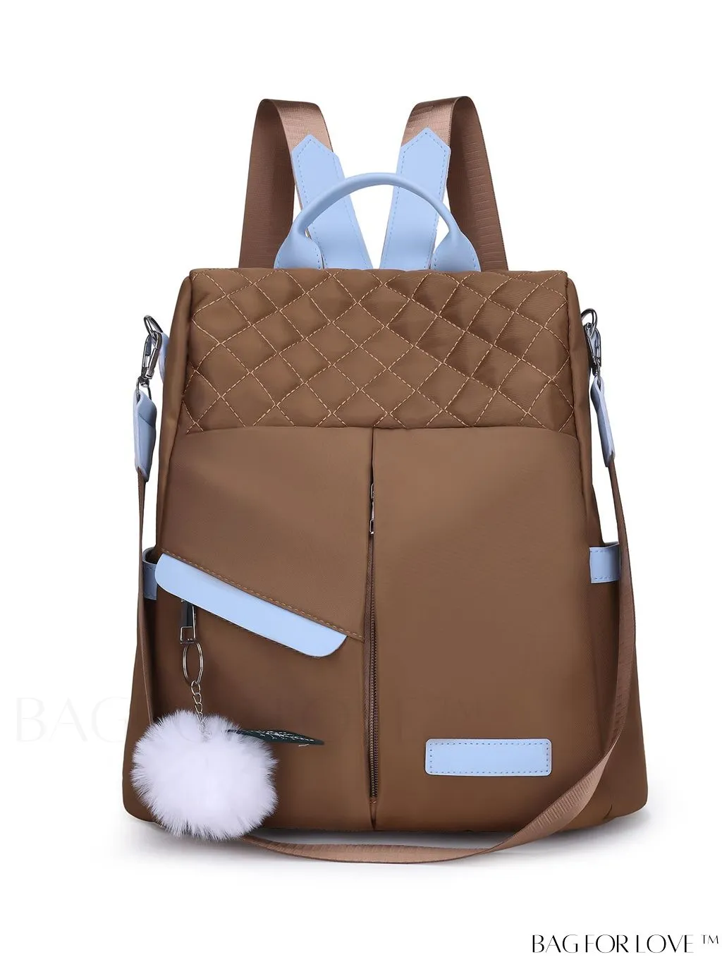 BagForLove - Versatile Multi-Pocketed Backpack with Embellished Pendant