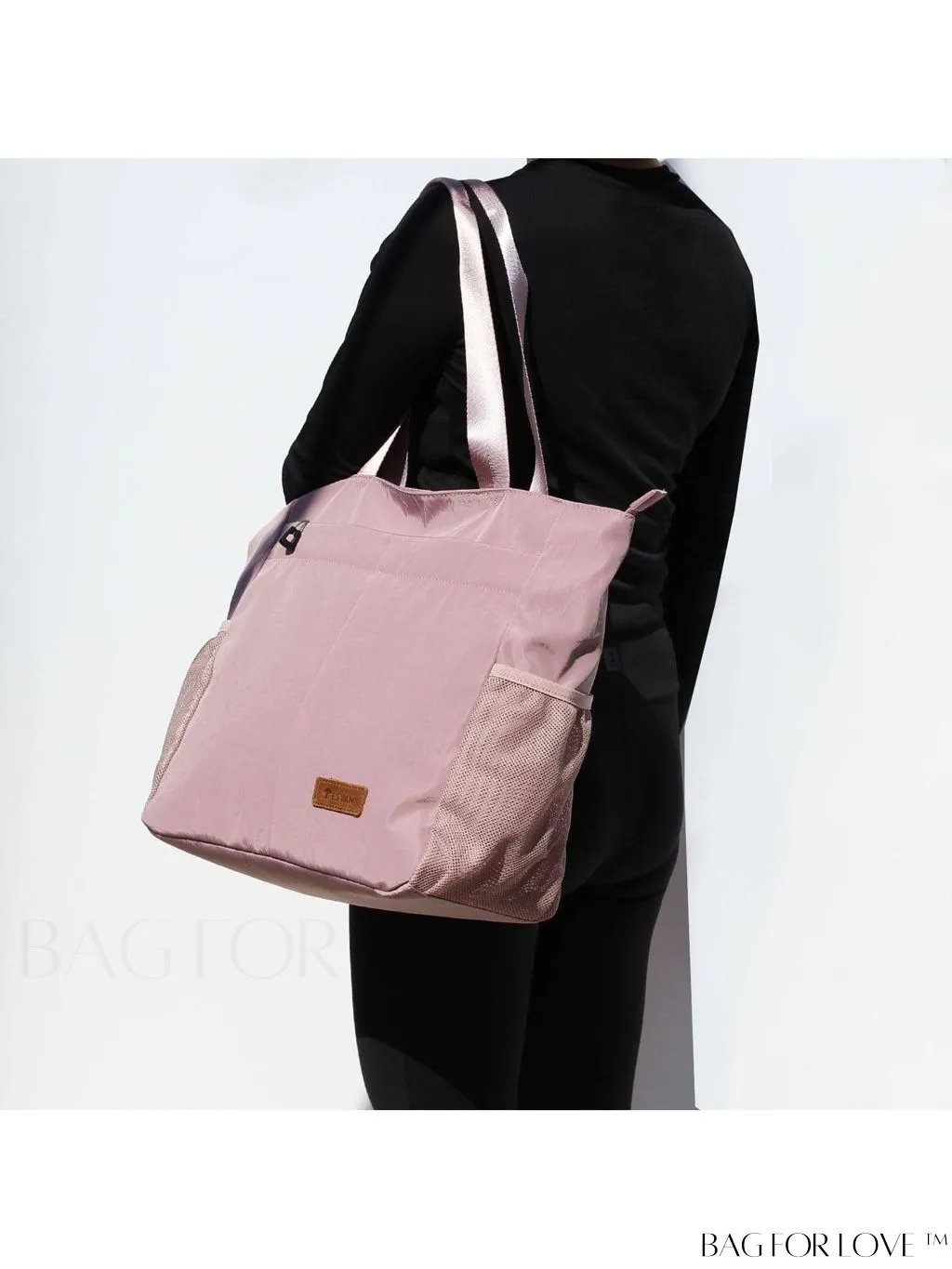 BagForLove - Water-Resistant Floral Tote Bag: Multi-Pocketed Shoulder Bag for Gym, Work, Picnics, Yoga, Travel, Beach & More
